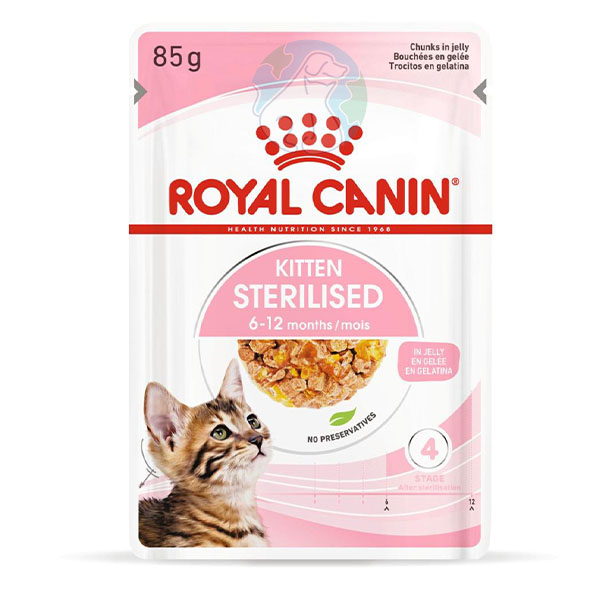 پوچ بچه گربه ی عقیم شده 85گرمی Royal canin
